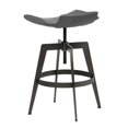 thumbnail image 3 of Sunpan Bancroft Tabouret Réglable en Similicuir Moderne de 22,5 à 30,5 Po en Gris, 3 of 3