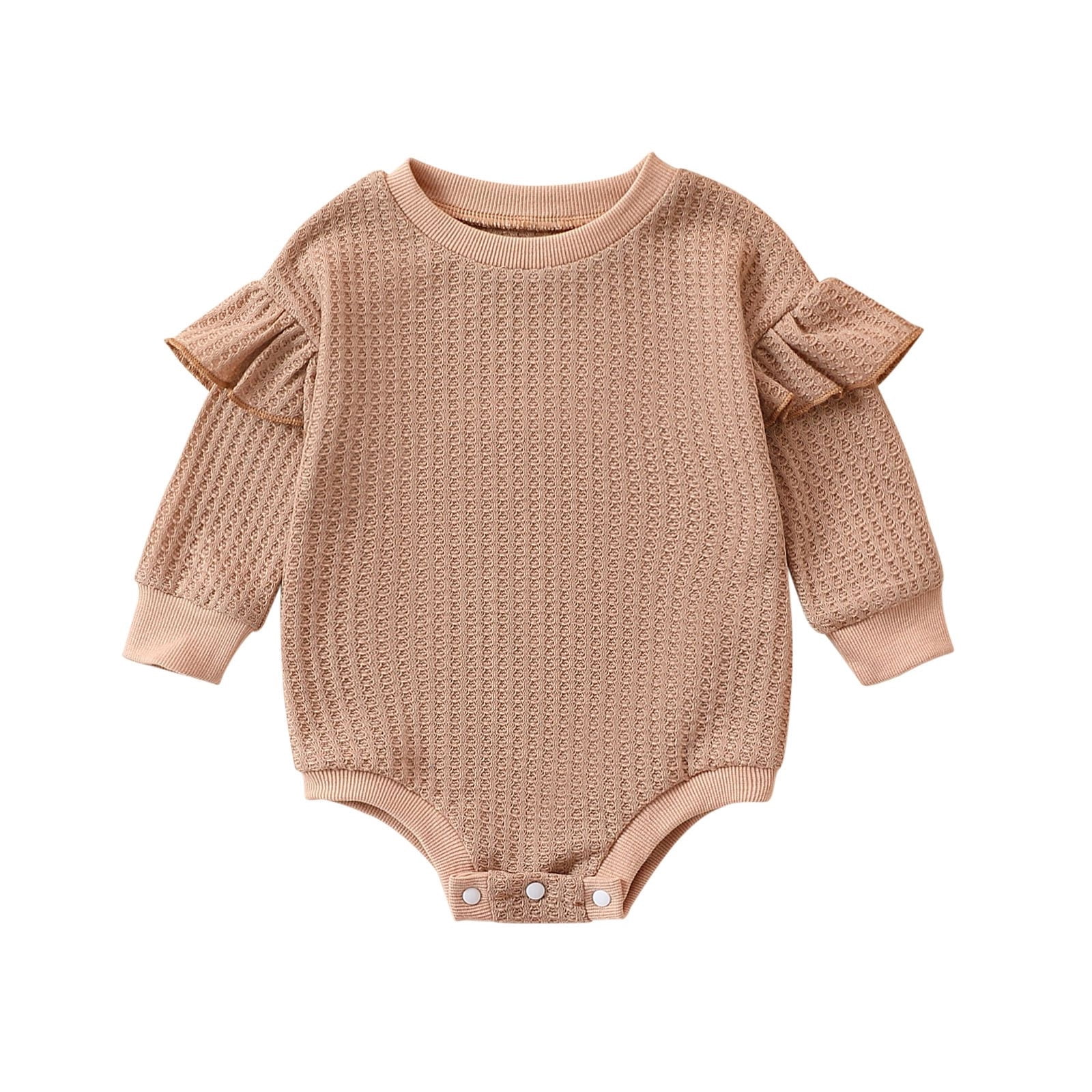 Combinaison Chandail Tricotée Garçon Fille, Barboteuse Bouffante, Chandail à Col Rond Surdimensionné, Combinaison, Tenue Mignonne d'Automne, Vêtements