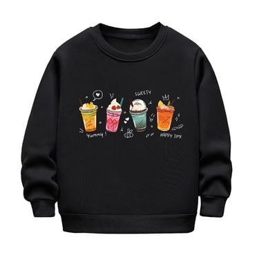 MIASHUI Sweat à Capuche Épais Automne Hiver pour Filles, Chaud et Décontracté avec Imprimé Citrouille pour Enfants pour Halloween