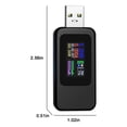 thumbnail image 3 of EGNMCR USB Power Meter DC 4-24V 5A LCD USB A&C Voltage Current Display USB Tester Multimeter Test Speed Of Charger Cables Capacity Of Power Bank, QC 2.0 3.0, Gift, 3 of 9
