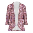 thumbnail image 3 of Pisexur Womens Jacket Open Front Cardigans Plus Size Jackets Coats Fall Jackets Women's Non Positioning Printed Fashionable Loose Lace Cardigan Top, 3 of 4