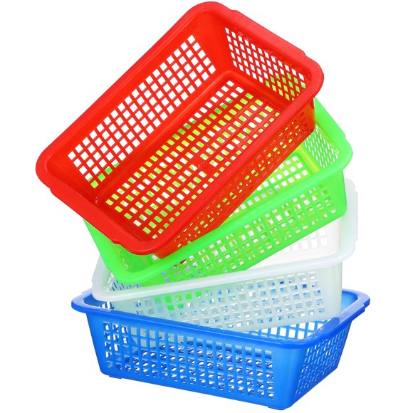 GOOHOCHY 4 Tasses en Plastique pour Rangement, Contenant en Plastique pour Rangement, Boîte de Rangement, Gobelets pour la Maison