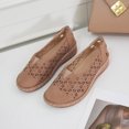 thumbnail image 2 of XZNGL Chaussures Plates pour Femmes à Talon Compensé Ajouré Décontractées Grande Pointure Chaussures Simples, 2 of 9