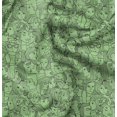 thumbnail image 1 of Soimoi Green Rayon Fabric Human Face Print Fabric by the Yard 56 Inch Wide, 1 of 6