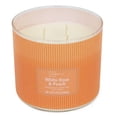 thumbnail image 4 of Mainstays 3-Wick Textured Wrapped White Rose and Peach Scented Candle, 14 oz, 4 of 6