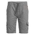 thumbnail image 1 of Mens Slim Fit Cargo Shorts Multi Pockets Short Pants Summer Clothes, 1 of 3