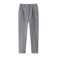 thumbnail image 1 of Boys Flat Front Dress Pants - Adjustable Waist, Zipper Fly - School Uniform Trousers - Polyester - 2-16 Years, 1 of 2