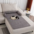 thumbnail image 4 of Becaristey Stylish Pet Sofa Protector Sofa Clean And Beautiful Suitable For All Breeds Dog Pet Bed Blanket Mat coffee, 4 of 6
