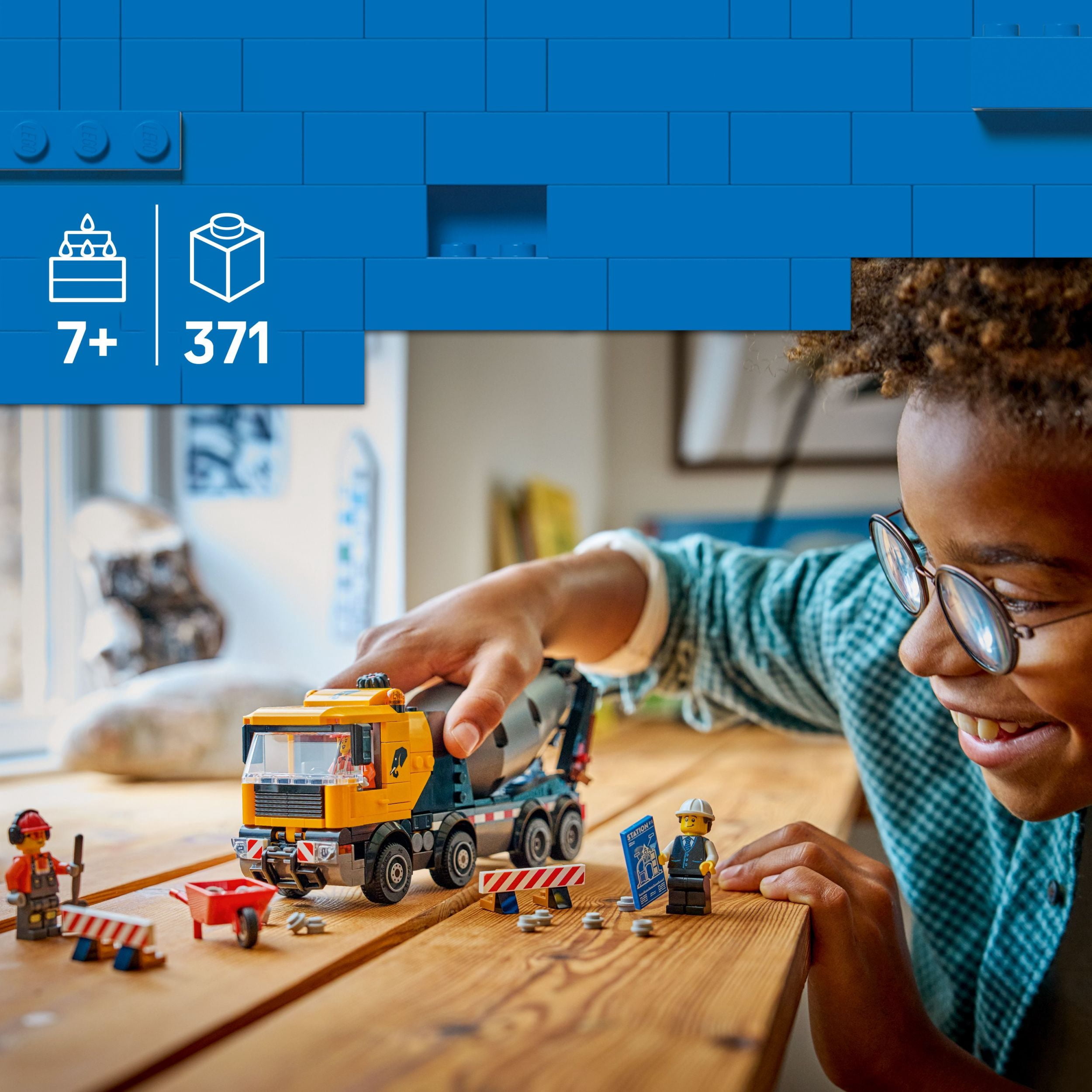 LEGO City La bétonnière – Jouet de construction pour enfants 60478