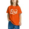 thumbnail image 4 of RXIRUCGD T-shirt Imprimé Halloween pour Enfants Garçons Filles Mode Mignon Col Rond Manches Courtes (Orange, Taille: 3 Ans), 4 of 4