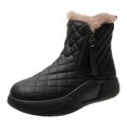 thumbnail image 4 of TISHITA Boots Comfortable Anti-Slip Fashion Short Boots Thick Sole Waterproof Zipper For 36, 4 of 8