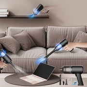 TopLLC Handheld Car Vacuum Cleaner 5000Pa Vacuum Cleaner And Duster High Power Wet And Dry Handheld Car Vacuum Cleaner With Multi-Nozzles For Car Home Office Vacuum clean