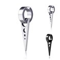 thumbnail image 3 of 1 Pair Men Geometric Titanium Steel Ear Clips Prevent Allergy Ear Clips Male Non Piercing Jewelry Earrings, 3 of 9