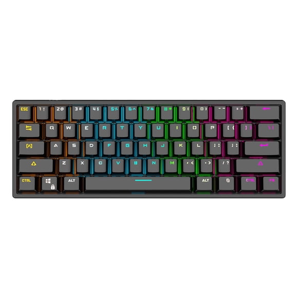 Gaming Pc Desktop, Wired Illuminated Keyboard Mechanical Sense Gaming Keyboard Gaming Desktop Pc Laptop Keyboard