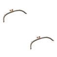 thumbnail image 1 of Maytalsory Metal Arch Frame Kiss Clasp Purse Bag DIY Bead Head Lock Grey 24.5cm 2Set, 1 of 6