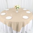 thumbnail image 2 of LNGOOR 108” Wholesale Round Tablecloth Polyester Round Table Linens For Wedding Party Banquet Restaurant -  WHITE, 2 of 11