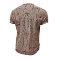 thumbnail image 4 of Hiiyo Men's Ripped Short Sleeve T Shirt Summer Daily Tshirt, 4 of 4