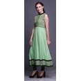 thumbnail image 3 of Bimba Robe Anarkali Tribale Pastel Mint3 Col Mandarin Sans Manches Kurtis pour Femmes Imprimé Robe Maxi XX-Grand, 3 of 6