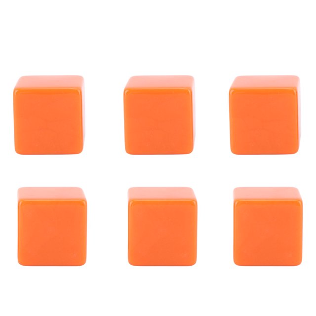 Blank Cubes, 6 Sided Plastic Cubes DIY Unfinished Blocks For Teaching Party Puzzle
