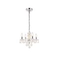 thumbnail image 1 of Elegant Lighting Rococo 15" 4 Light Royal Crystal Chandelier in White, 1 of 6