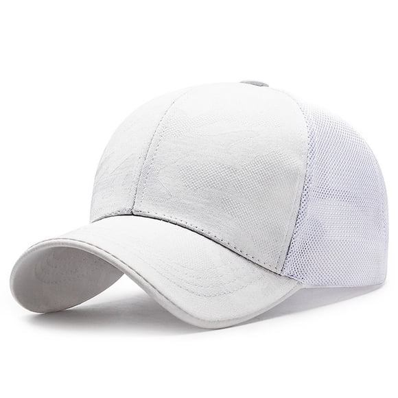 Neutral Camouflage Cap Breathable Sports Peaked Cap Women Man Outdoor Mesh Baseball Caps hats for men White