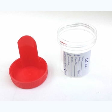 VIAMED Tabouret de Collecte des Fèces Contenant Échantillon Stérile Bouteille Tasse 60 ml 6 Pcs