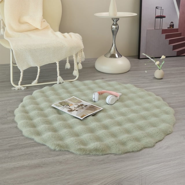 Gros Rabais! Coussin Rond pour Sofa, Tapis de Sol pour Salon, Tapis pour Table Basse, Coussin Rond Doux pour s'Asseoir, Coussin Confortable pour la Maison, Coussin de Sol pour Salon
