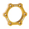 thumbnail image 2 of Bike Threaded Front/Rear Hub Aluminium Alloy Disc Rotor Flange Adapter Base Golden 44mm, 2 of 7
