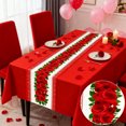 thumbnail image 2 of Pink Table Runner 33 cm x 180 cm Polyester Festive Dining Table Mat for Weddings Anniversaries and Holiday Gatherings, 2 of 7