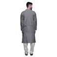 thumbnail image 3 of Atasi Ensemble Kurta-Pyjama Long en Coton pour Hommes, Kurta-Pyjama Décontracté de Designer, Vêtements, 3 of 5
