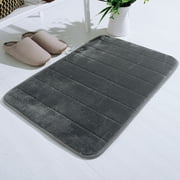 UsTZtai Absorbent Memory Foam Bath Mat 50x90cm, Quick-Dry Shower Rug Non-Slip Backing, Bathroom Floor Mat