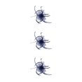 thumbnail image 3 of pitrice 1/2/3/5 Maille Fascinator Femmes Coiffe Prom Maquillage Nuptiale Scène Réglable Performance Photo Coiffe Fille Bande de Cheveux Bleu Marine 3PCS, 3 of 6