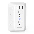 thumbnail image 1 of Wall 6-Outlet Extender Surge Protector with 3 Fast Charger Ports, ETL Listed, 1 of 5