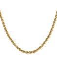 thumbnail image 3 of 14k Yellow Gold 16 Inch 4mm Rope Chain Necklace Pendant Charm, 3 of 9