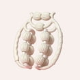 thumbnail image 2 of E-114 White Leg Muscle Massager Roller Circular Design Double Row For Relaxation Performance Gear, 2 of 4
