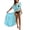 Bleu Clair, variante sur Bsubseach Kimono de Plage pour Femmes, Cache-Maillot de Bain, Manches Courtes, Cardigan de Plage, Longues Robes d'Été, Robe de Plage