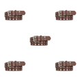 thumbnail image 3 of Langgg Ceinture Punk Boucle All Trend All Match pour Jeans Femmes Ceinture Intemporelle Résistante à l'Usure Épingle Café 110cm 5Set, 3 of 6