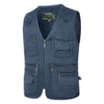 thumbnail image 2 of TIMIFIS Men's Fishing Vests Outdoor Mesh Outdoor Vests Leisure Jacket Lightweight Vests With Zip Many PocketsFall, 2 of 7