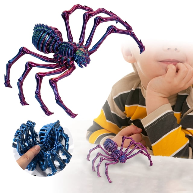 3D Printed Springy Novelty Toy Prank For Kids Halloween Party Practical Jokes Elastic Jumping