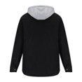 thumbnail image 4 of KIHOUT Winter Warm Coats Men Button-up Cardigan Carry Pockets Solid Color Long Sleeve Hooded Jacket,Size M-5XL, 4 of 5