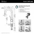 thumbnail image 4 of Kraus Oletto Single Handle Kitchen Bar Sink Faucet, Spot Free Stainless Steel, 4 of 5