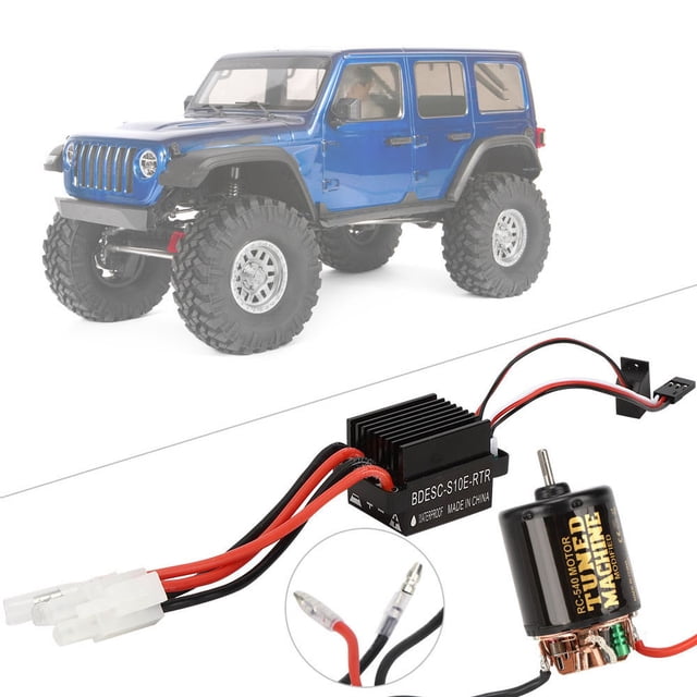Motor ESC Set, Stable Performance Large Torsion Replaceable Carbon Brush Universal RC Brush Motor for Remote Control Car 35T,45T,55T