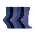 thumbnail image 1 of Gentle Grip - 6 Pairs Ladies Gentle Grip Non Elastic Crew Socks, 1 of 2