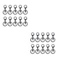 thumbnail image 2 of Maytalsory 10pcs Metal Carabiners Lobster Claw For Keychain - Strong And Functional Accessories For Easy Key Swimming black 2Set, 2 of 6