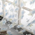 thumbnail image 3 of Kadlawus Sheer Curtain, Flower Pattern Voile Curtain, Light Filtering Window Curtain, Modern Sheer Drape for Living Room, Decorative Curtain for Bedroom, 3 of 8