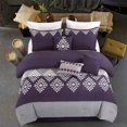thumbnail image 1 of Ensemble de couette JML, King Size, lit de conception en microfibre souple de 7 pièces dans un sac, 1 of 5