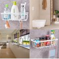 thumbnail image 4 of 2 Pcs Porte-Douche, Porte-Savon en Acier Inoxydable pour Salle de Bain Sans Perçage, 4 of 5