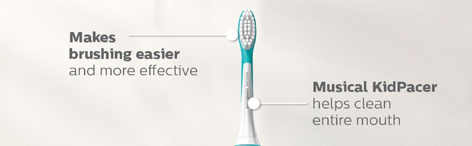Philips Sonicare pour Enfants, Bluetooth Connectée, Brosse à Dents Électrique, Bleue, HX6321/02