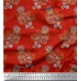 thumbnail image 1 of Soimoi Velvet Fabric Artistic Paisley Decor Fabric Printed Yard 58 Inch Wide, 1 of 3