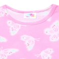 thumbnail image 2 of Girls Ribbed Short Sleeve Top and Shorts Pajama Set with Scrunchie  3-Piece  Sizes 4-16, 2 of 4